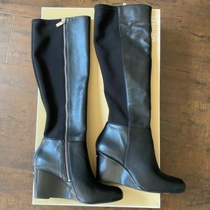 NIB Michael Kors Bromley Knee High Wedge Boots 8.5